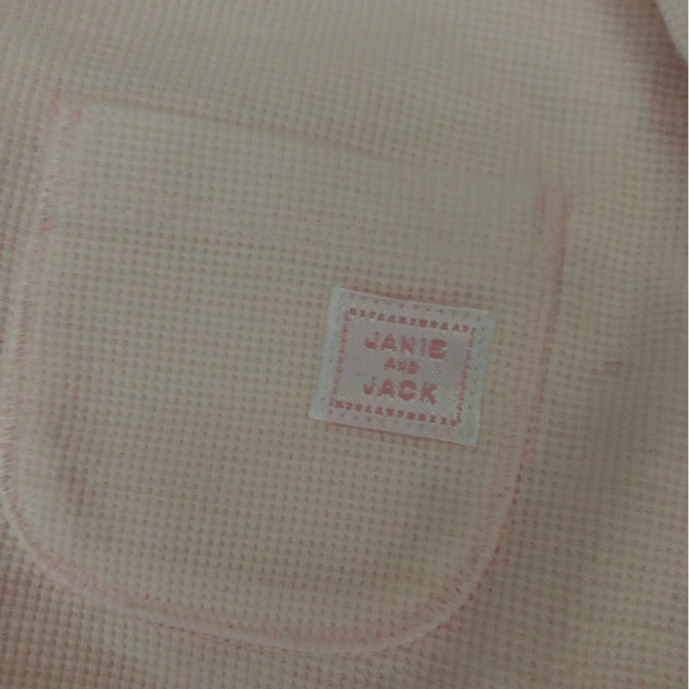 GIFT 2pc Janie and Jack baby girls Layette light pink 3-6 months outfit - Picture 2 of 7